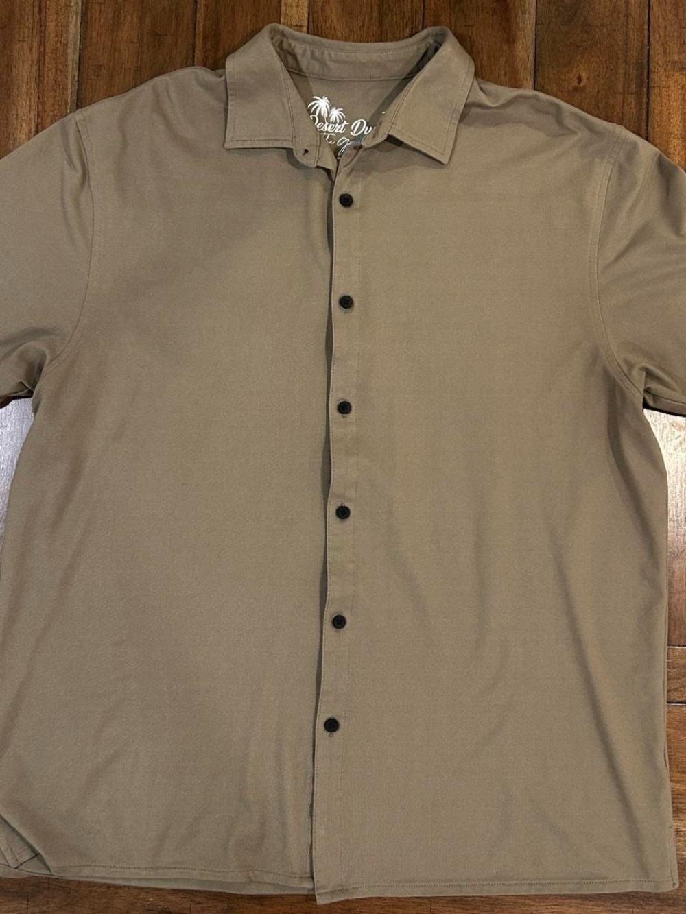 Desert Dunes Men’s Button-Up Shirt – Large